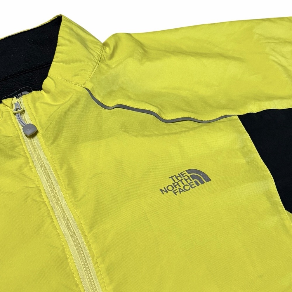The North Face Flight Series Jacket Men's Yellow Full Zip Windbreaker Large Vent - Picture 4 of 14
